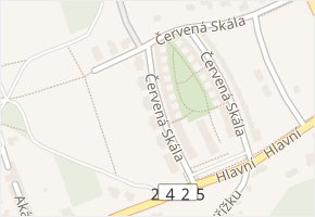Červená Skála v obci Husinec - mapa ulice