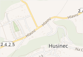 Hlavní v obci Husinec - mapa ulice
