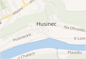 Maličká v obci Husinec - mapa ulice