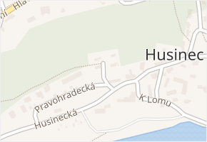 Pod Studánkou v obci Husinec - mapa ulice