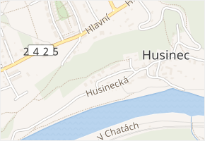 Pravohradecká v obci Husinec - mapa ulice