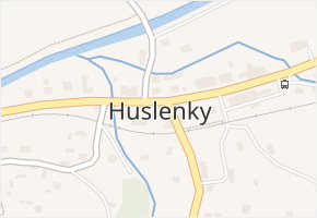 Huslenky v obci Huslenky - mapa části obce