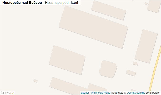 Mapa Hustopeče nad Bečvou - Firmy v obci.