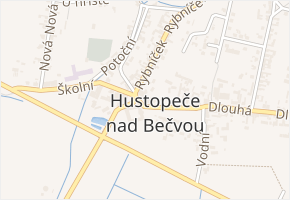 Haná v obci Hustopeče nad Bečvou - mapa ulice