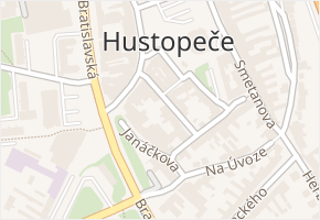 Dobrovského v obci Hustopeče - mapa ulice
