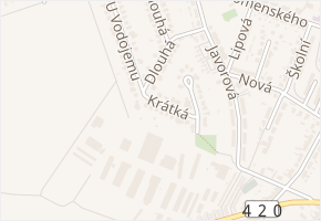 Krátká v obci Hustopeče - mapa ulice