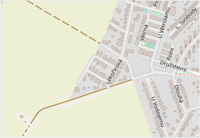 Mandloňová v obci Hustopeče - mapa ulice