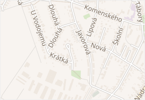 Na Výsluní v obci Hustopeče - mapa ulice
