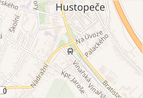 Nádraží místní v obci Hustopeče - mapa ulice
