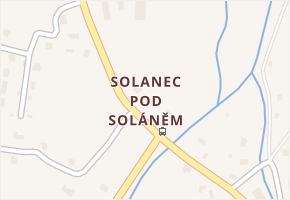 Solanec pod Soláněm v obci Hutisko-Solanec - mapa části obce