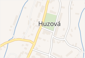 Huzová v obci Huzová - mapa části obce