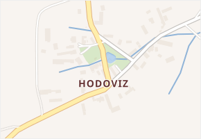 Hodoviz v obci Hvozd - mapa části obce