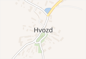 Hvozd v obci Hvozd - mapa části obce