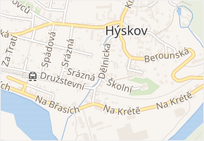 Dělnická v obci Hýskov - mapa ulice
