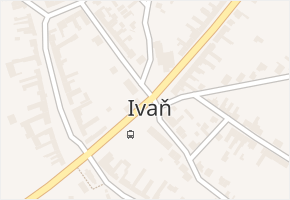 Ivaň v obci Ivaň - mapa části obce