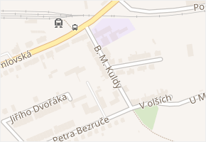 B. M. Kuldy v obci Ivančice - mapa ulice