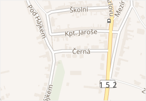 Černá v obci Ivančice - mapa ulice