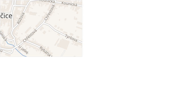 Chřestová v obci Ivančice - mapa ulice