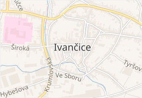 Mezírka v obci Ivančice - mapa ulice