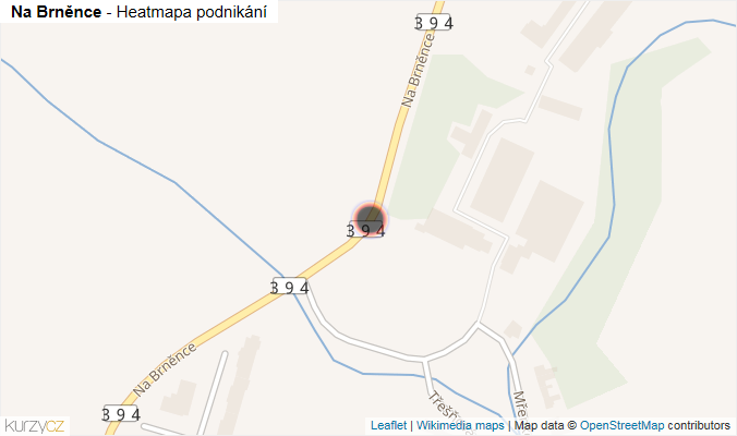 Mapa Na Brněnce - Firmy v ulici.