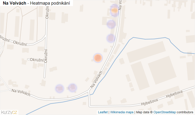 Mapa Na Volvách - Firmy v ulici.