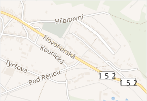 Novohorská v obci Ivančice - mapa ulice