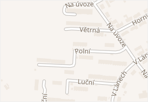 Polní v obci Ivančice - mapa ulice
