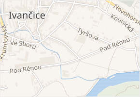 Rybářská v obci Ivančice - mapa ulice