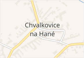 Chvalkovice na Hané v obci Ivanovice na Hané - mapa části obce