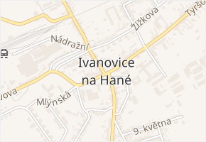 Dálniční v obci Ivanovice na Hané - mapa ulice