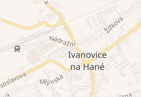 Dolní Valy v obci Ivanovice na Hané - mapa ulice