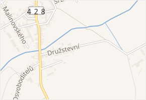 Družstevní v obci Ivanovice na Hané - mapa ulice
