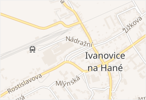 Horní Valy v obci Ivanovice na Hané - mapa ulice