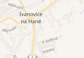 Wiedermannova v obci Ivanovice na Hané - mapa ulice