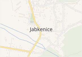 Jabkenice v obci Jabkenice - mapa části obce