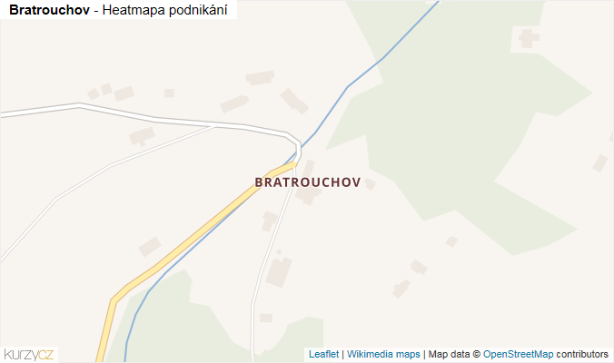 Mapa Bratrouchov - Firmy v části obce.
