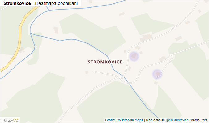 Mapa Stromkovice - Firmy v části obce.