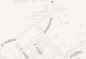Arbesova v obci Jablonec nad Nisou - mapa ulice