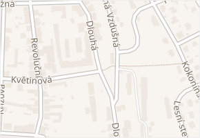 Dlouhá v obci Jablonec nad Nisou - mapa ulice