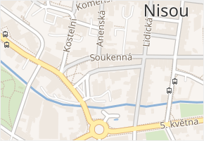 Dvorská v obci Jablonec nad Nisou - mapa ulice