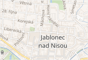 Generála Mrázka v obci Jablonec nad Nisou - mapa ulice