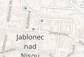 Hasičská v obci Jablonec nad Nisou - mapa ulice