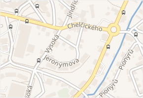 Jeronýmova v obci Jablonec nad Nisou - mapa ulice
