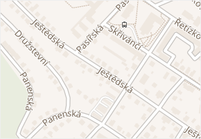 Ještědská v obci Jablonec nad Nisou - mapa ulice
