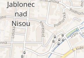 Jiráskova v obci Jablonec nad Nisou - mapa ulice
