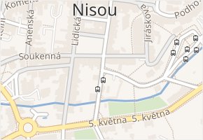 Kamenná v obci Jablonec nad Nisou - mapa ulice