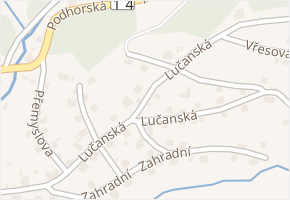 Konečná v obci Jablonec nad Nisou - mapa ulice