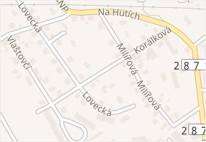 Korálková v obci Jablonec nad Nisou - mapa ulice