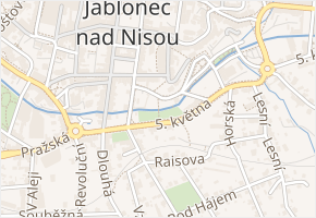 Koželužská v obci Jablonec nad Nisou - mapa ulice