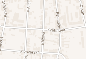 Křížová v obci Jablonec nad Nisou - mapa ulice